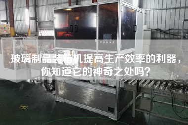 玻璃制品裝箱機提高生產效率的利器，你知道它的神奇之處嗎？