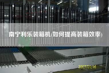 南寧利樂裝箱機(jī)(如何提高裝箱效率)