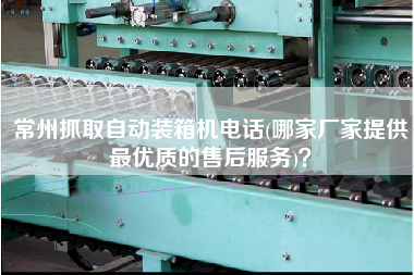 常州抓取自動裝箱機電話(哪家廠家提供z優(yōu)質(zhì)的售后服務(wù))？